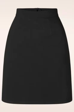 Vintage Chic for Topvintage Edith A-Lijn Rok In Zwart>Vrouwen Rokken