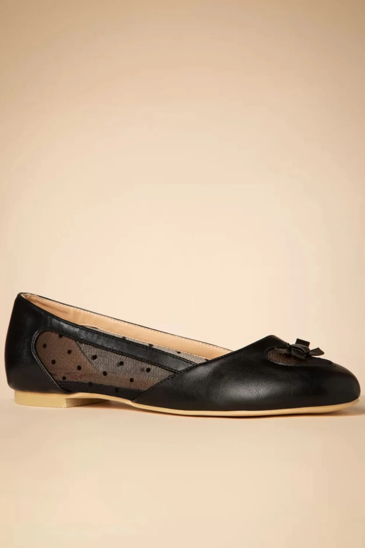 Banned Retro Elegant Spots Ballerina's In Zwart>Vrouwen Ballerina's