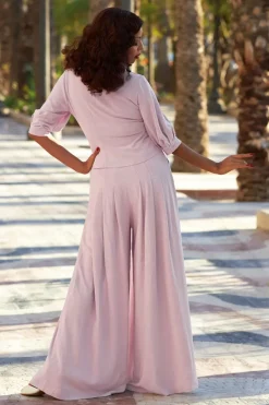 Miss Candyfloss Falda Rosite Blazer Blouse In Oud Roze>Vrouwen Blouses