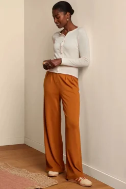 King Louie Fintan Milano Crepe Pantalon In Karamel><noscript><img width=
