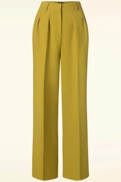 King Louie Fintan Simonet Pantalon In Sulphur Geel>Vrouwen Broeken