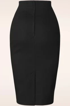 Collectif Clothing Fiona Pencilrok In Zwart><noscript><img width=