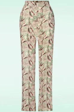 20to Fiora Floral Broek In Zacht Groen>Vrouwen Broeken