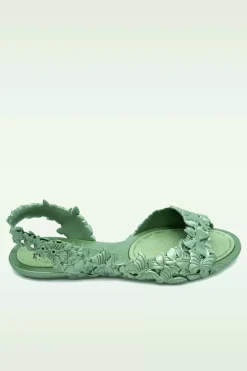 Sunies Flexi Butterfly Flipflop Sandaaltjes In Glossy Groen>Vrouwen Slippers