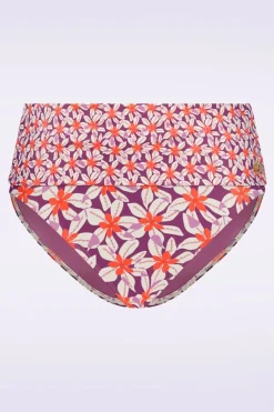 TC Beach Flipover Summer Flowers Bikinibroekje In Paars>Vrouwen Bikini's