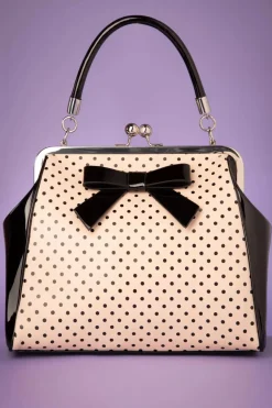 Banned Retro Frances Polka Star Tas In Zwart En Blush>Vrouwen Tassen