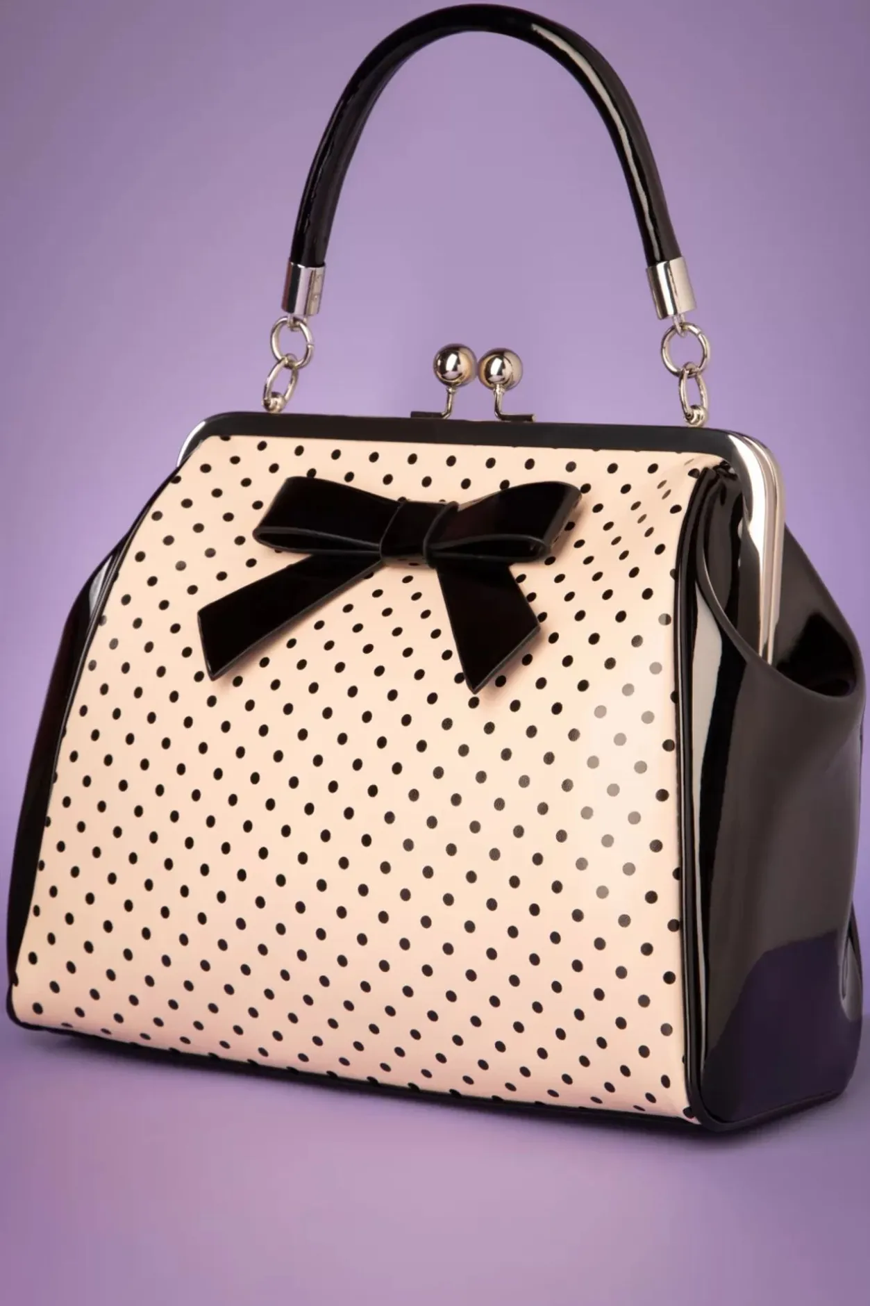 Banned Retro Frances Polka Star Tas In Zwart En Blush>Vrouwen Tassen