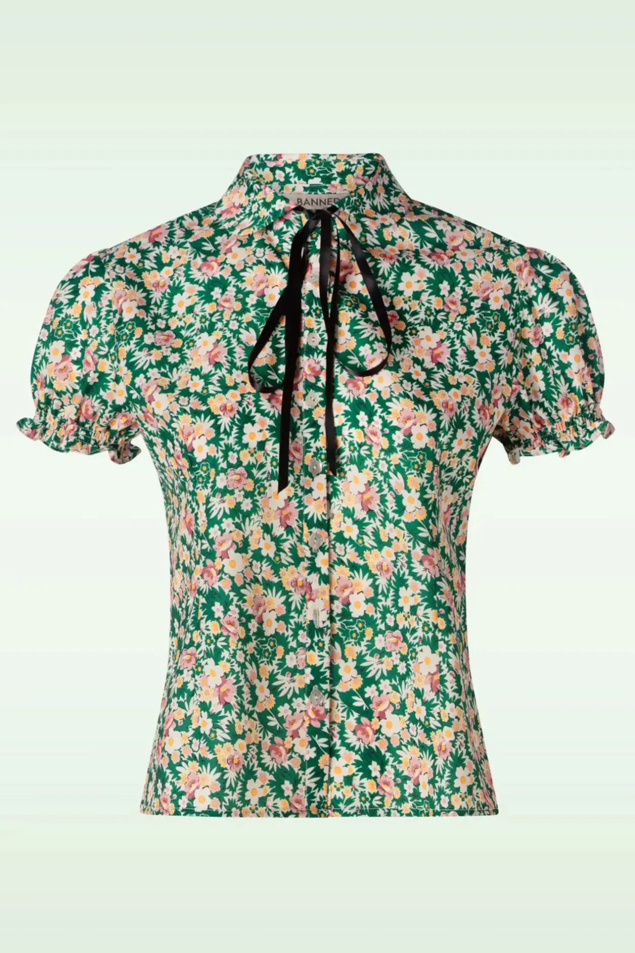Banned Retro Garden Blouse In Groen>Vrouwen Blouses