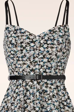 Vixen Geborduurde Bloemen Swingjurk In Zwart>Vrouwen Plus Size Jurken