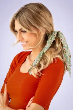 Banned Retro Geraldine Scrunchie In Groen>Vrouwen Haaraccessoires