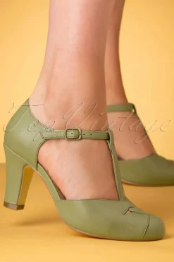 Chelsea Crew Glinda T-Strap Pumps In Salie>Vrouwen Pumps