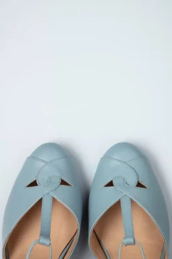 Chelsea Crew Glinda T-Strap Pumps In Zacht Blauw>Vrouwen Pumps