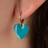 Urban Hippies Heart Oorbellen In Turquoise>Vrouwen Sieraden