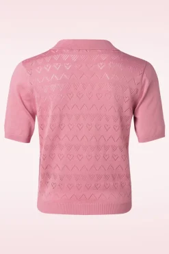 Banned Retro Heart Waves Cardigan In Roze>Vrouwen Vestjes