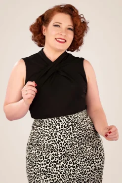 Banned Retro Hey Jude Top In Zwart>Vrouwen Tops