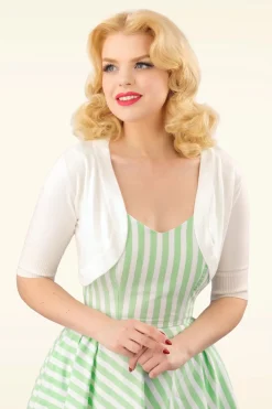 Banned Retro Hudson Bolero In Ivoorwit>Vrouwen Bolero's & Capes