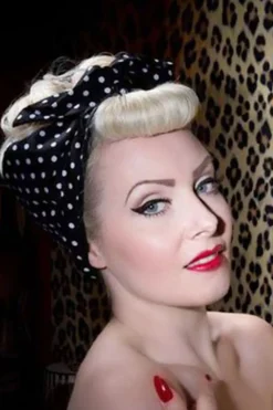 Be Bop a Hairbands I Want Polkadots In My Hair Sjaal In Zwart>Vrouwen Haaraccessoires