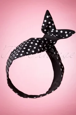 Be Bop a Hairbands I Want Polkadots In My Hair Sjaal In Zwart>Vrouwen Haaraccessoires