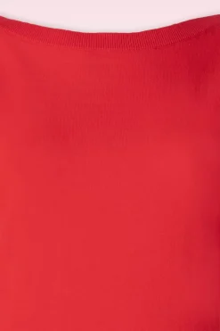 King Louie Ivy Top Wijde Mouw Club In Vurig Rood><noscript><img width=
