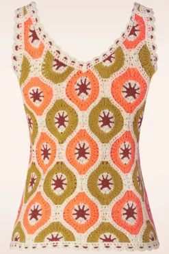 King Louie Janis Fray Crochet Top In Orchidee Roze>Vrouwen Tops