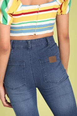Bunny Janis Jeans In Denim Blauw>Vrouwen Broeken