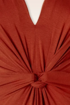 Surkana Jasmine Maxi Jurk In Steenrood><noscript><img width=