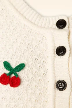 Mak Sweater Jennie Cherry Vest In Ivoor><noscript><img width=