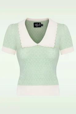 Bunny Joanie Top In Mint>Vrouwen Truitjes