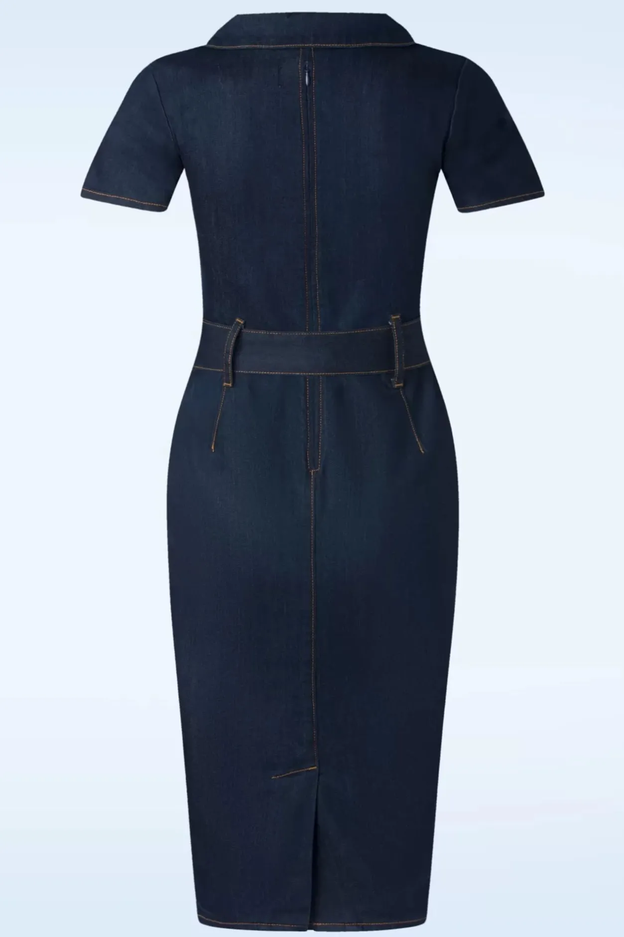 Rock-a-Booty Jodie Pencil Jurk In Donkerdenim>Vrouwen Plus Size Jurken