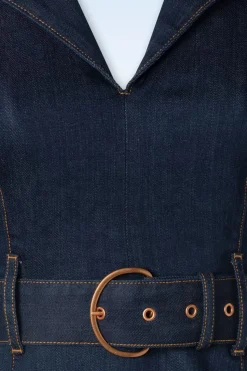 Rock-a-Booty Jodie Pencil Jurk In Donkerdenim><noscript><img width=