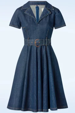 Rock-a-Booty Jodie Swing Jurk In Blauw><noscript><img width=