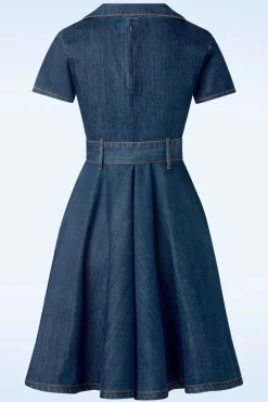 Rock-a-Booty Jodie Swing Jurk In Blauw><noscript><img width=