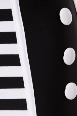 Belsira Joelle Stripes Bikinibroekje In Zwart En Wit><noscript><img width=