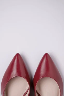Parodi Shoes Josephine Pumps Van Leder In Rood>Vrouwen Pumps
