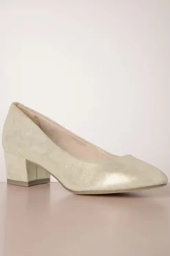 Tamaris Katrin Suedine Pumps In Champagne><noscript><img width=