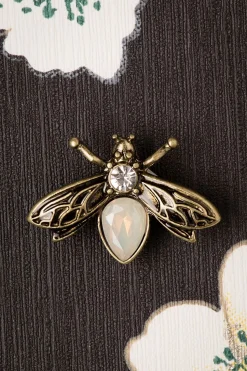 Lovely Kristallen Insectenbroche In Goud>Vrouwen Sieraden