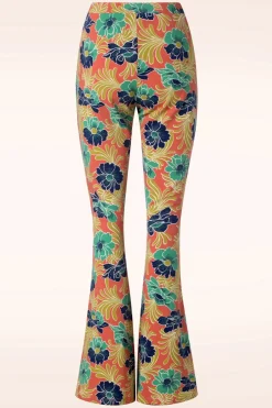 King Louie Lake Border Flared Broek In Langoustine Oranje><noscript><img width=