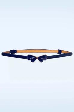 Banned Retro Lana Bow Riem In Donker Blauw>Vrouwen Riemen