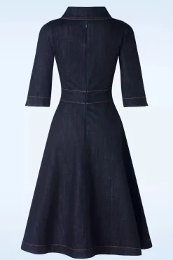 Rock-a-Booty Lauren Swing Jurk In Donkerdenim><noscript><img width=