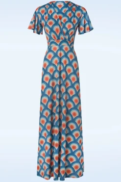 Vintage Chic for Topvintage Laurie Maxi Jurk In Circle Geo Print>Vrouwen Plus Size Jurken
