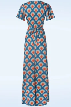 Vintage Chic for Topvintage Laurie Maxi Jurk In Circle Geo Print><noscript><img width=