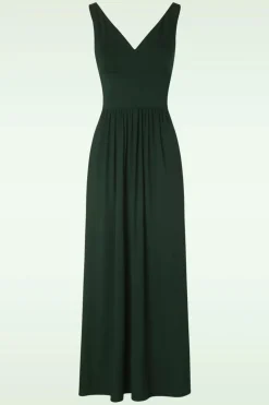 Very Cherry Limone Tricot Jurk In Luxe Flessengroen>Vrouwen Plus Size Jurken