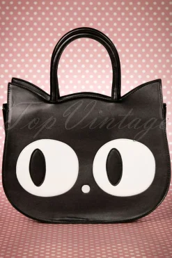 Banned Retro Lizzy De Big Eyed Cat Tas In Zwart>Vrouwen Tassen