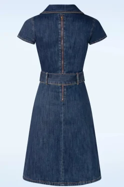 Rock-a-Booty Lucielle A-Lijn Jurk In Blauw><noscript><img width=