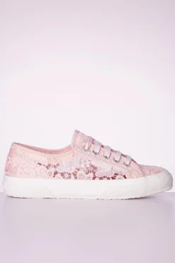 Superga Macrame Sneakers In Roze>Vrouwen Sneakers