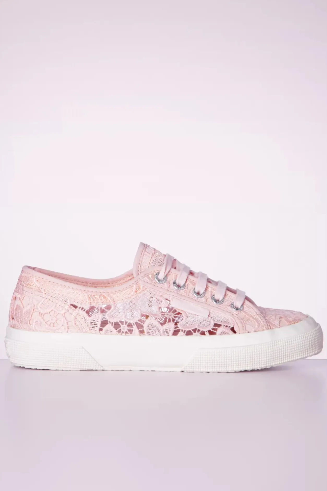 Superga Macrame Sneakers In Roze>Vrouwen Sneakers