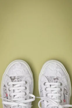 Superga Macrame Sneakers In Wit>Vrouwen Sneakers