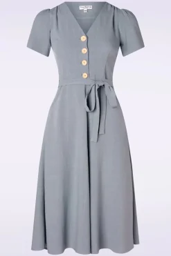 Very Cherry Magnolia Jurk In Lavendel>Vrouwen Swing Jurken