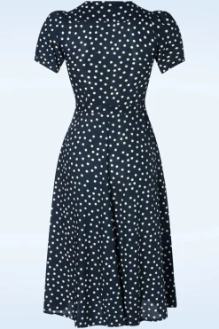 Very Cherry Magnolia Polka Dot Jurk In Marineblauw><noscript><img width=