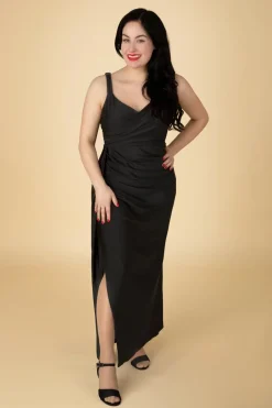 Rebel Love Clothing Manchester Pencil Jurk In Zwart>Vrouwen Plus Size Jurken